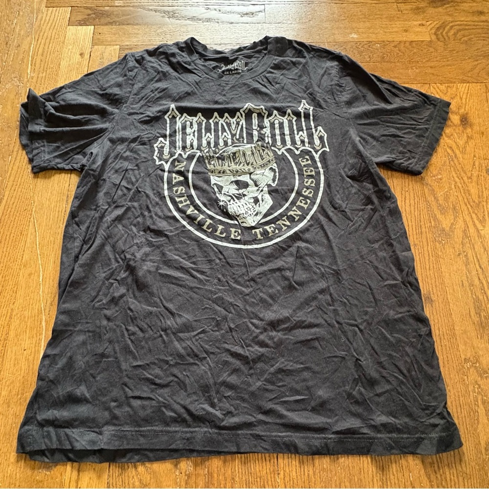 Jelly Roll “Nashville Tennessee” Skull Crown Graphic T-Shirt‎ Official Merch